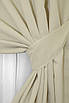 Комплект (2шт. 1,5х2,7м.) готових штор, із тканини  "Ibiza". Колір кремовий. Код 1185ш 33-0024, фото 4