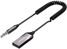 Адаптер Ugreen CM309 Bluetooth Car Receiver Блютуз ресивер з мікрофоном для автомобіля, фото 3