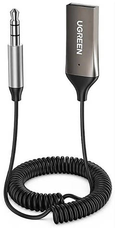 Адаптер Ugreen CM309 Bluetooth Car Receiver Блютуз ресивер з мікрофоном для автомобіля, фото 1