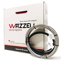 Нагревательный тонкий кабель под плитку Wazzell Eashyheat 50 м / 1000 Вт / 5 - 7.5 м² / d = 3.5 мм (Германия)