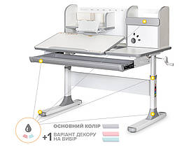 Дитячий стіл Mealux Vancouver Multicolor з полицею (арт.BD-620 W/G MC з полицею)