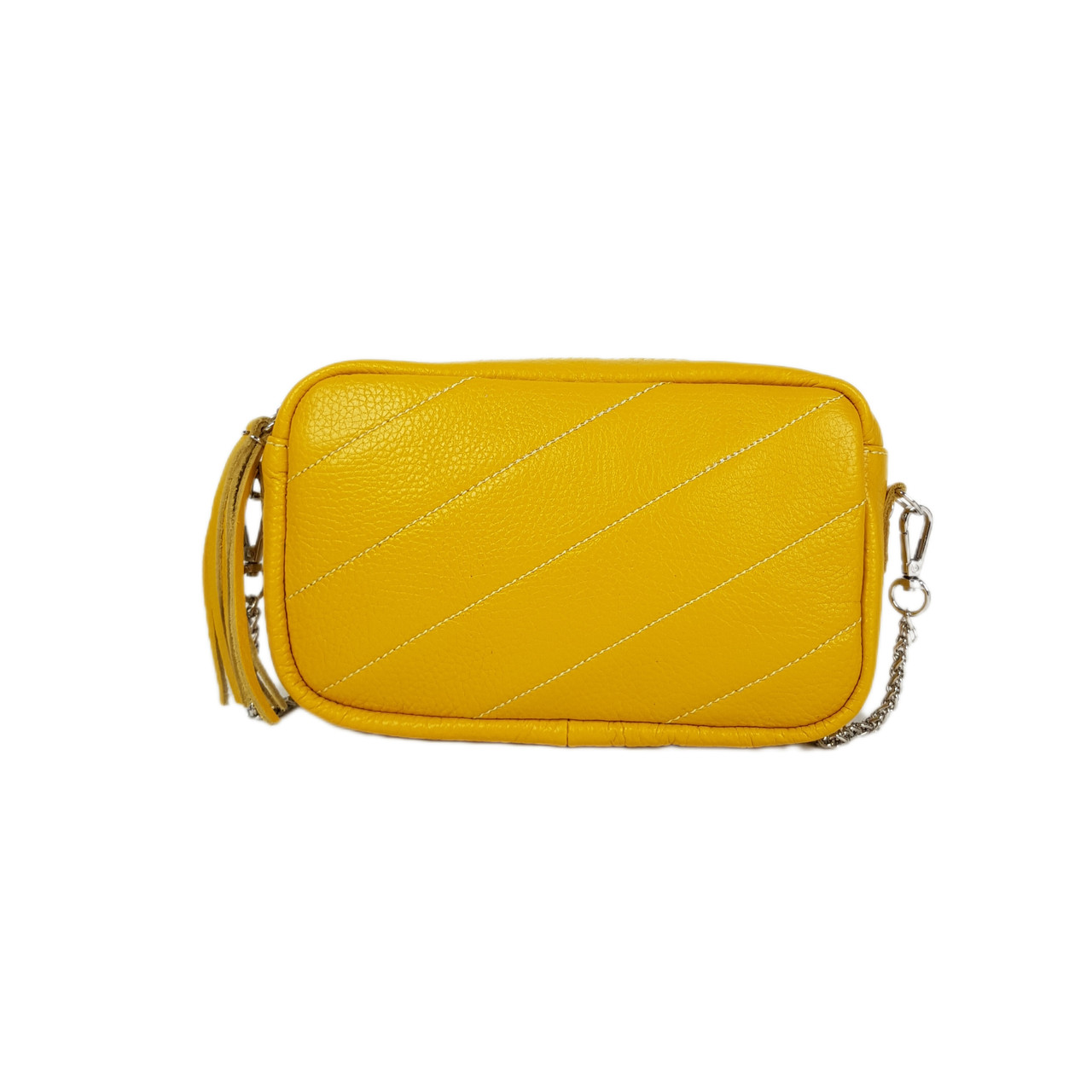 Сумка жіноча "МІА" натуральна шкіра, жовта, фото 1