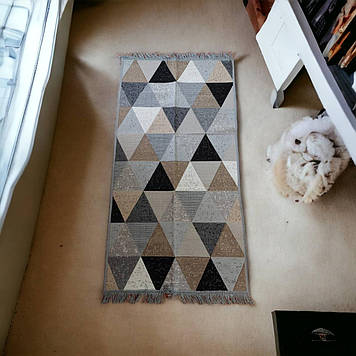 Безворсовий килим 80х150 см Eko Sacil kilim, у вітальню, на кухню, спальню, у передпокій Туреччина