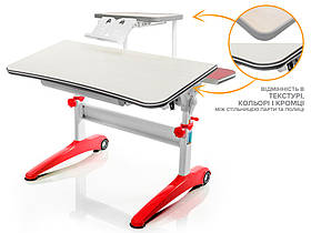 Письмовий стіл Mealux Ferrari Red з полицею BD-S50 TG (арт.BD-150 F/R + BD-S50 TG)