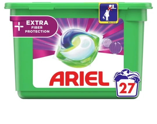 Середовище для прання Ariel All in1 Fiber Protect капсули 27шт.