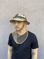 Москитная сетка на голову защитная от комаров и насекомых, накомарник антимоскитная сетка маскировочная койот