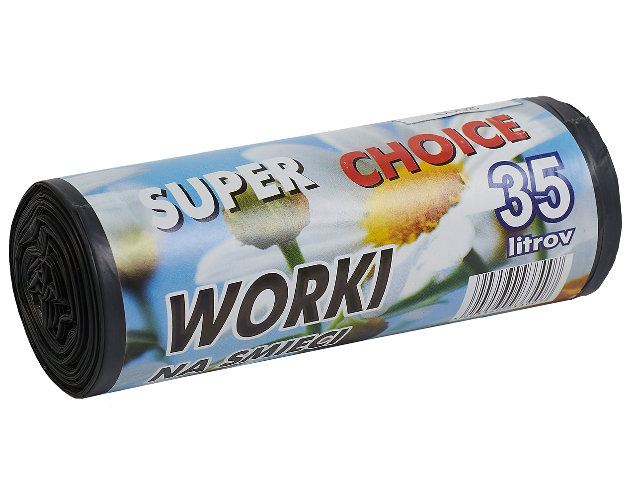 Пакети для сміття РОМАШКА Super Choice LD 35л 15шт 50*60см