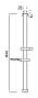 Стійка душова з душовим комплектом (65 см, нержавіюча сталь, шланг 1,5 м, лійка, мильниця) ТМ AQUATICA, фото 2