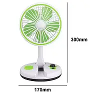 Портативний настільний вентилятор Fan з LED підсвічуванням, фото 4