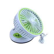 Портативний настільний вентилятор Fan з LED підсвічуванням, фото 7