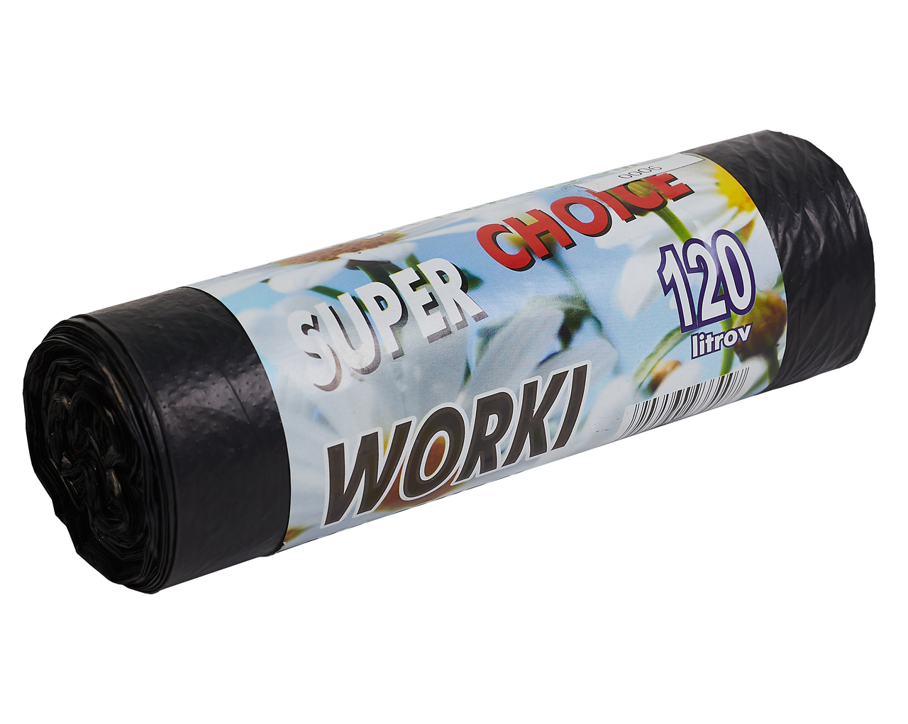Пакети для сміття РОМАШКА Super Choice LD 120л 10шт 70х110