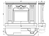 Портал для каміна (облицювання) Барселона з натурального мармуру Botticino, фото 10
