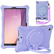 Силіконовый чохол Galeo Ring Handle для Lenovo Tab M8 4th Gen TB-300FU, TB-300XU Lilac