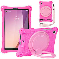 Силіконовый чохол Galeo Ring Handle для Lenovo Tab M8 4th Gen TB-300FU, TB-300XU Hotpink