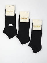 Жіночі шкарпетки короткі бавовна Marjinal СІТКА однотонні 35-40 12 пар/уп чорні
