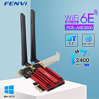 Wi-Fi адаптер FENVI FV AXE3000s Intel AX210 2.4G 5G 6E Bluetooth 5.3