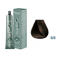 Краска для волос безаммиачная Pro.Color Super B Hair Color Cream №5.3 Golden Light Brown 100 мл (21233Ab)