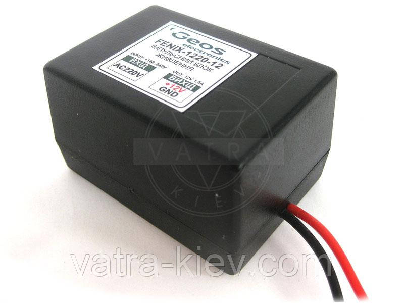 Geos FENIX 1220-12 Блок живлення імпульсний 12В, 1,5 А Geos