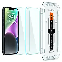 Защитное стекло Spigen Glas.tR EZ FIT для iPhone 14 Plus / iPhone 13 Pro Max ( 2 стекла + рамка для поклейки)