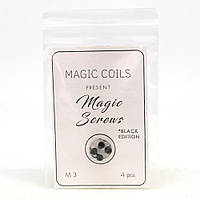 Винты стальные от Magic Coil Present Magic Screws Black Edition M 3 4 pcs Original Version