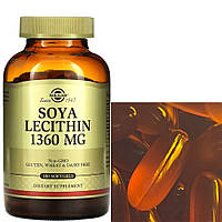 Лецитин соєвий Solgar Soya Lecithin 180 гель капс