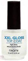 Покриття фінішне для блиску Naomi XXL Mega Gloss Top Coat 15 мл (547Ab)