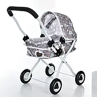 ТОР! Коляска для кукол и пупсов «Doll Stroller» 62826 Серый