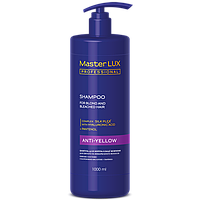 Шампунь для нейтралізації жовтизни з дозатором Master LUX Professional Anti-Yellow Shampoo 1000 мл (19244Ab)