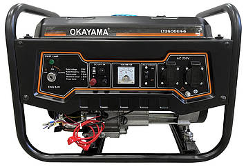 Генератор бензиновий Okayama LT3600EN-6 2.5 Kw Key Start With Battery