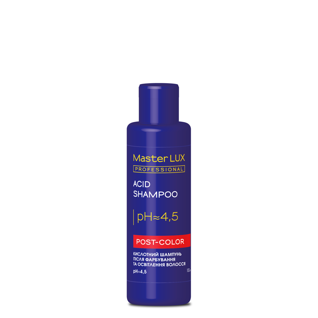 Шампунь кислотний після фарбування волосся Master LUX Professional Acid Shampoo Post Color 100 мл (19246Ab)