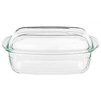 Форма для випічки з кришкою Ardesto Black Mars (32.5х19.6х13.4см) прямокутна, скло (AR2409BG)