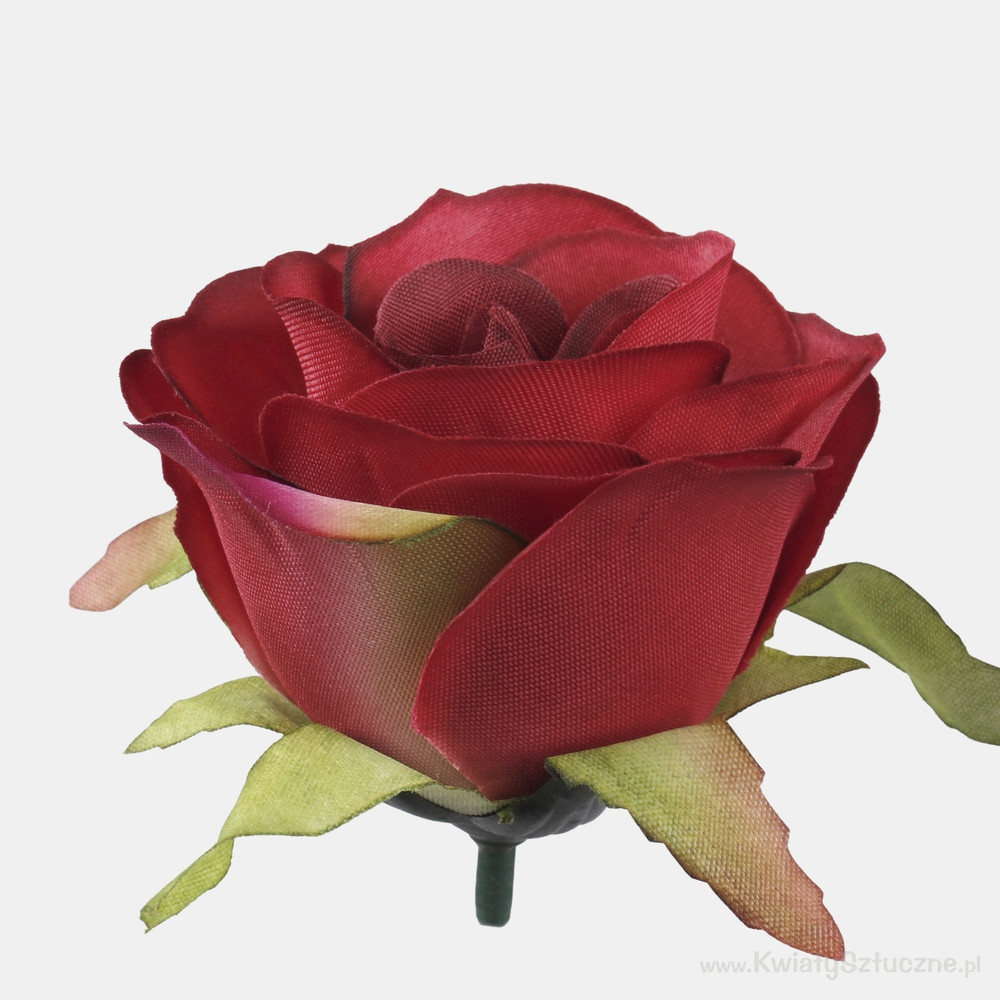 Троянда штучна Червоний, 24 шт. Троянда діаметром 6 см, Штучна троянда для декору, Троянда штучна, фото 1