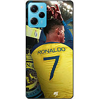 Силіконовий бампер чохол для Xiaomi Poco X5 Pro 5G з малюнком Ronaldo Аль Наср Роналдо