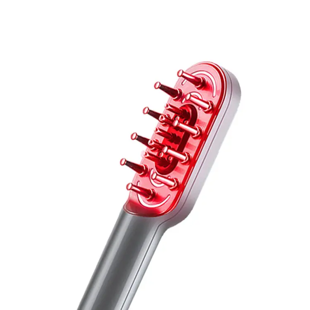 Лазерний масажний гребінець від випадіння волосся Power Grow Brush X5 для стимуляції їх зростання