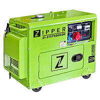 Дизельный генератор Zipper ZI-STE7500DSH 230V 3,0 kW (1p); 400V 4,2kW (~3p)