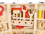 Набір дитячих інструментів дерев'яний у валізці Kruzzel, фото 5