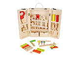 Набір дитячих інструментів дерев'яний у валізці Kruzzel, фото 4