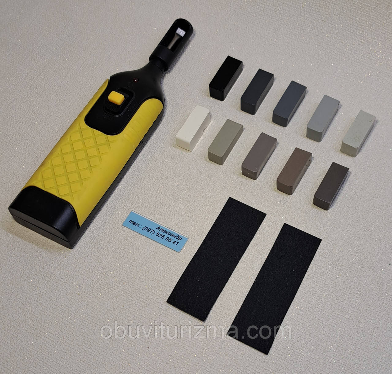 Міні Набір твердого воску+воскоплав для реставрації ламінату, меблів, плитки NEARBY №23, фото 1
