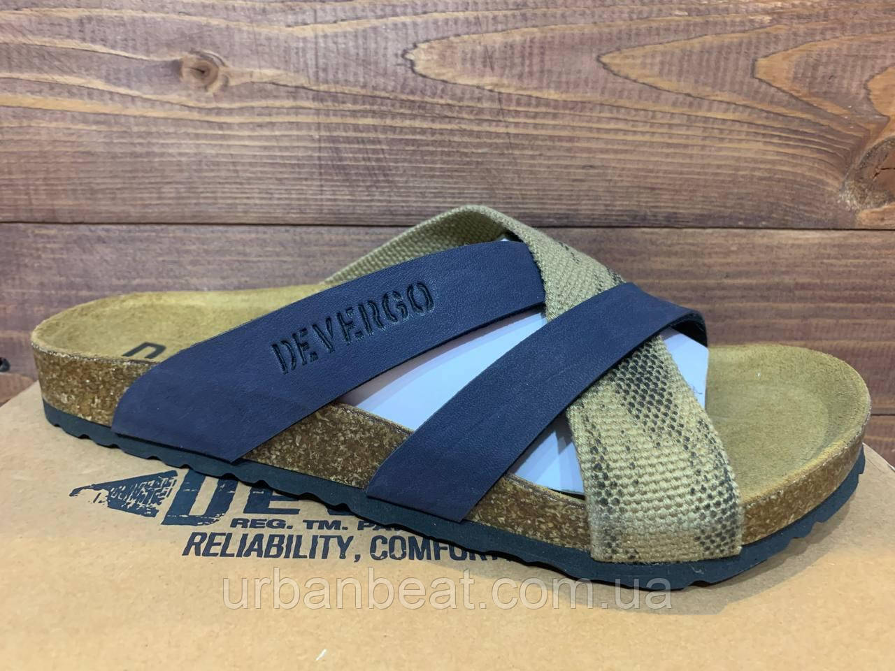 Чоловічі шльопанці Devergo Blue Оригінал