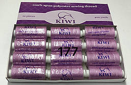 Нитки швейні "Kiwi" 40/2, намотування 400 ярдів (12шт/пач) 177