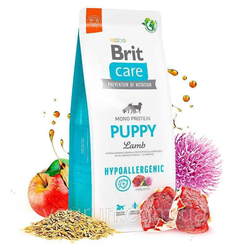 Brit Care (Брит Кеа) Dog Hypoallergenic Puppy - Сухий корм з ягнятком для молодих собак усіх порід 3 кг