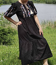 Сукня вишита  жіноча на льоні "Дарослава 2" розміри  S-L