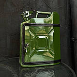 Каністра-бар 10 л у зеленому кольорі - оригінальний подарунок автолюбителю, чоловікові, хлопцеві, шефу, фото 5