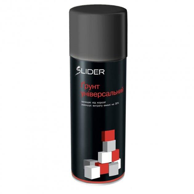Грунт аерозольний універсальний SLIDER чорний, грунтовка в балончику, фото 1