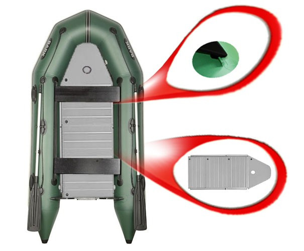 Bark BT-360SAL кіловий моторний надувний човен Барк 360 з алюмінієвим дном