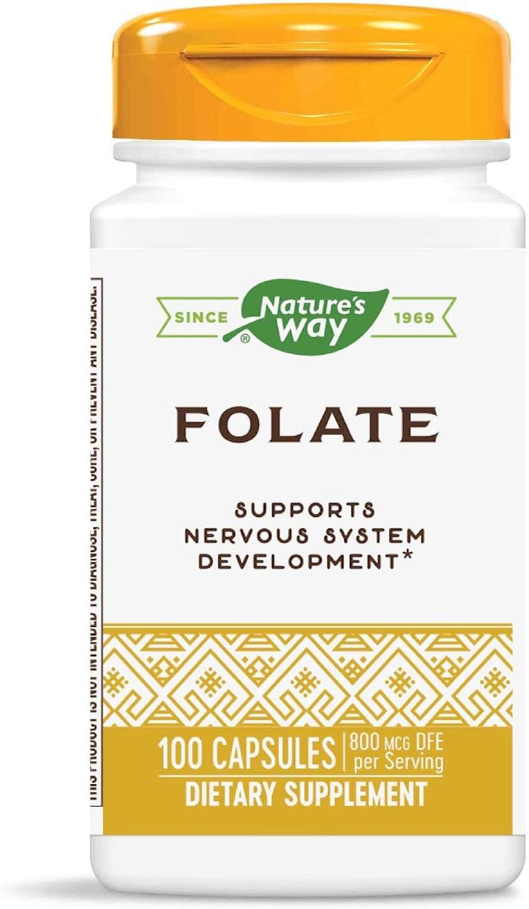 Фолієва кислота Nature's Way Folate 800 мкг 100 капсул