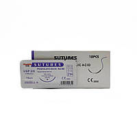 ПГА Sunmed USP 2/0 (EP 3) 75 см зі звор. ріж. голкою 30мм 3/8 кола