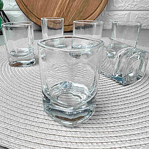 Скляні квадратні стопки 55 мл Uniglass Viva, фото 2