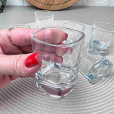 Скляні квадратні стопки 55 мл Uniglass Viva, фото 3