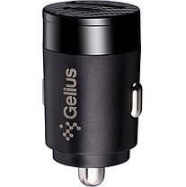 Автомобільний зарядний пристрій Gelius Inch Twix GP-CC010L USB+Type-C QC/PD (30 Watt)+ кабель Type-C/Lightining Black, фото 2